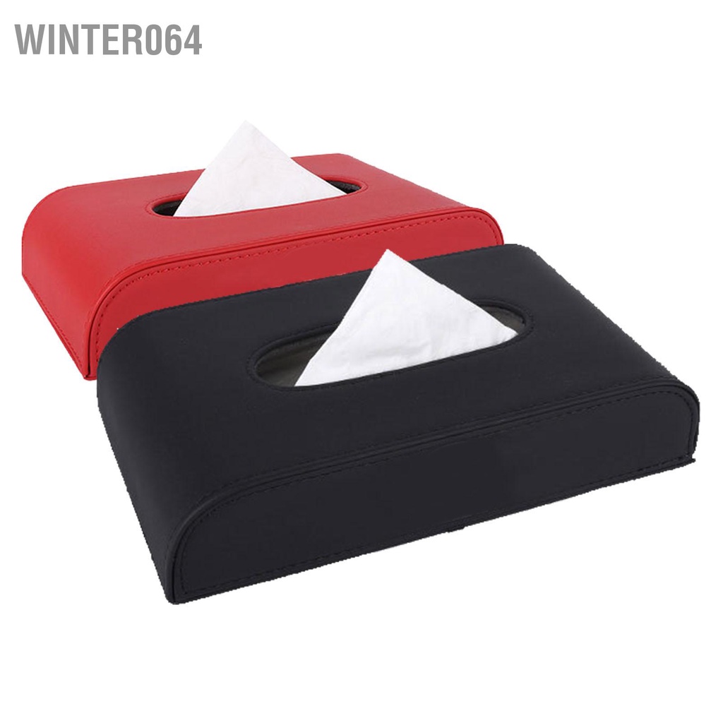 Winter064 Hộp đựng khăn giấy trên ô tô có công tắc từ tính ăn bằng da thay thế cho CX‑5 CX‑4