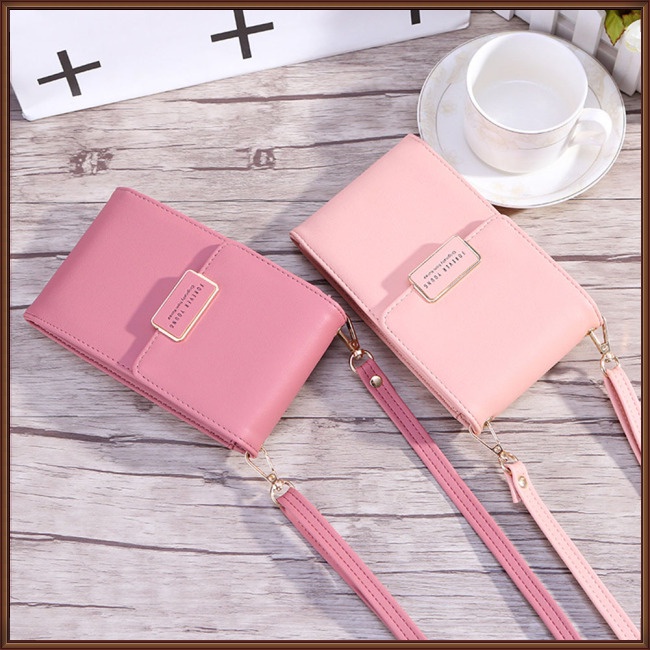 Túi Đeo Vai Bằng Da Màu Trơn Đơn Giản Thời Trang Cho Nữ