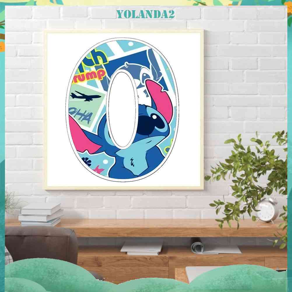 Tranh Đính Đá Kim Cương Toàn Bộ 5D DIY Hình Chữ Cái