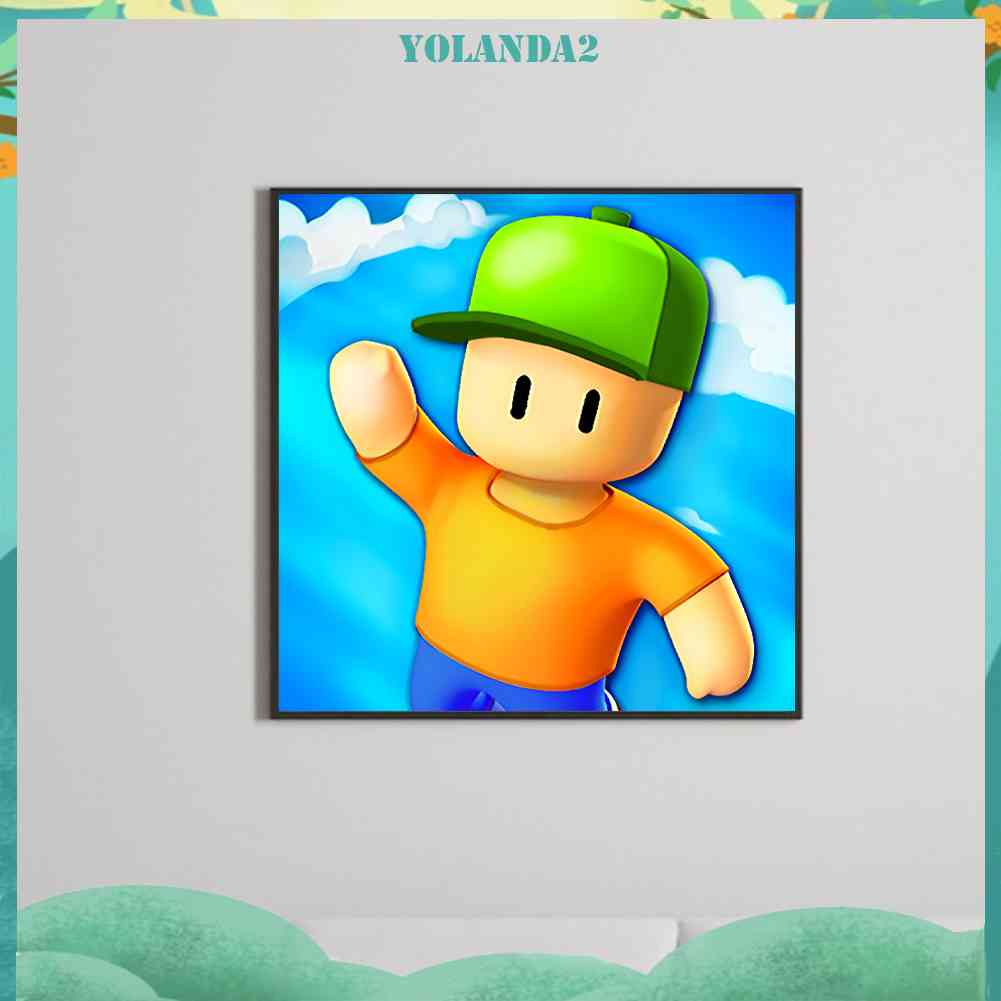 Bộ Tranh Đính Đá 5D Họa Tiết Hoạt Hình Độc Đáo DIY Dùng Trang Trí Nhà Cửa