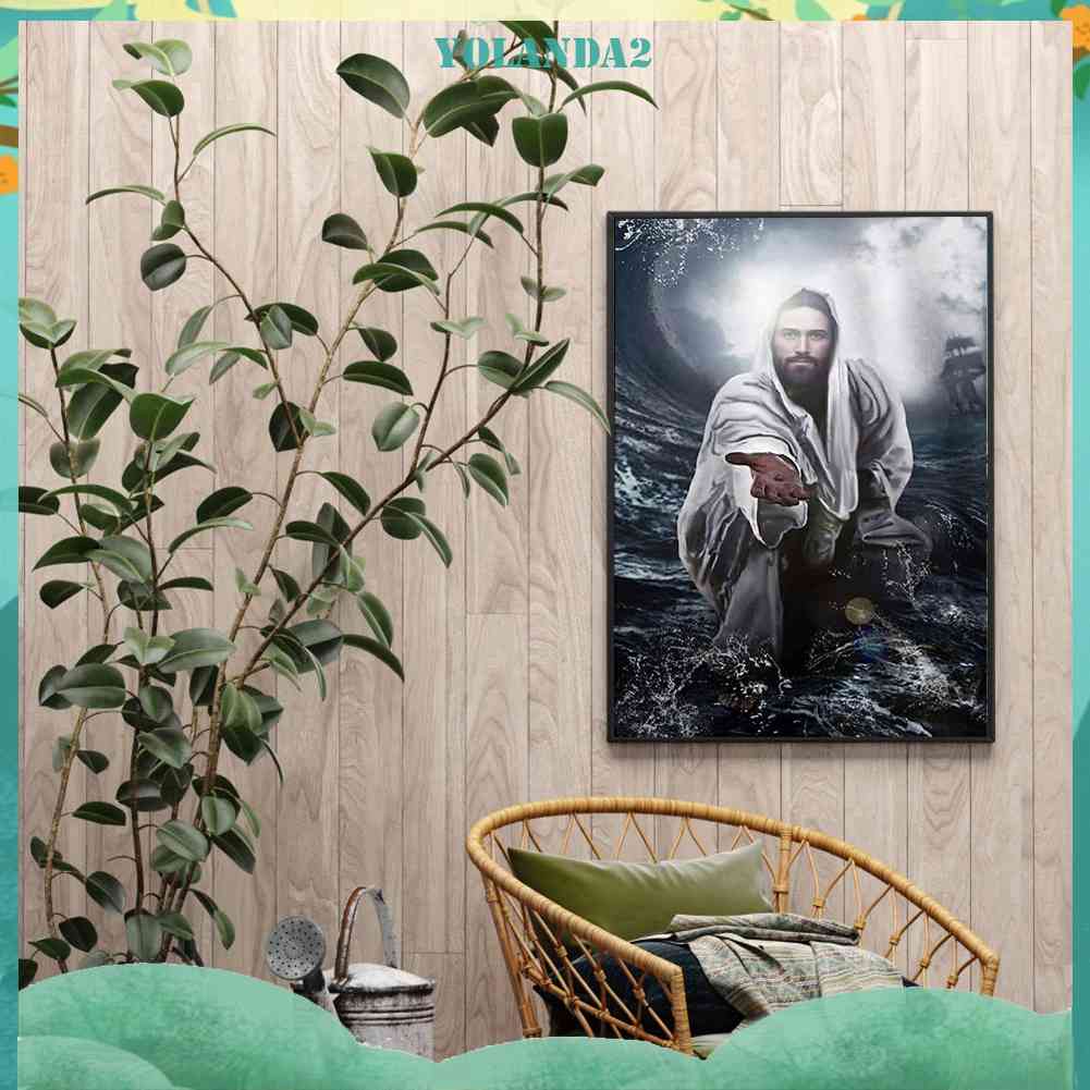 Tranh Đính Đá Kim Cương Toàn Bộ 5D DIY Hình Vẽ Người Đàn Ông Trang Trí Nhà Cửa