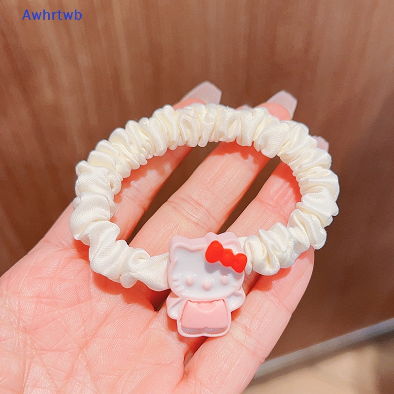 Dây Buộc Tóc Cao Su Hình Hello Kitty Mymelody Kuromi Purin Cinnamoroll Pachacco Dễ Thương Cho Bé Gái Mới