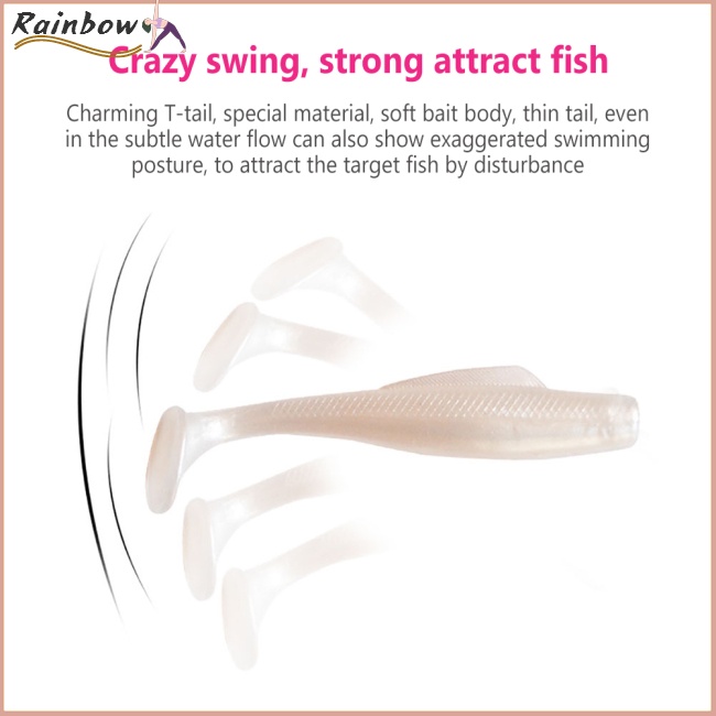 Mồi Câu Cá Mềm Co Giãn Đa Năng 6cm / 8cm / 10cm