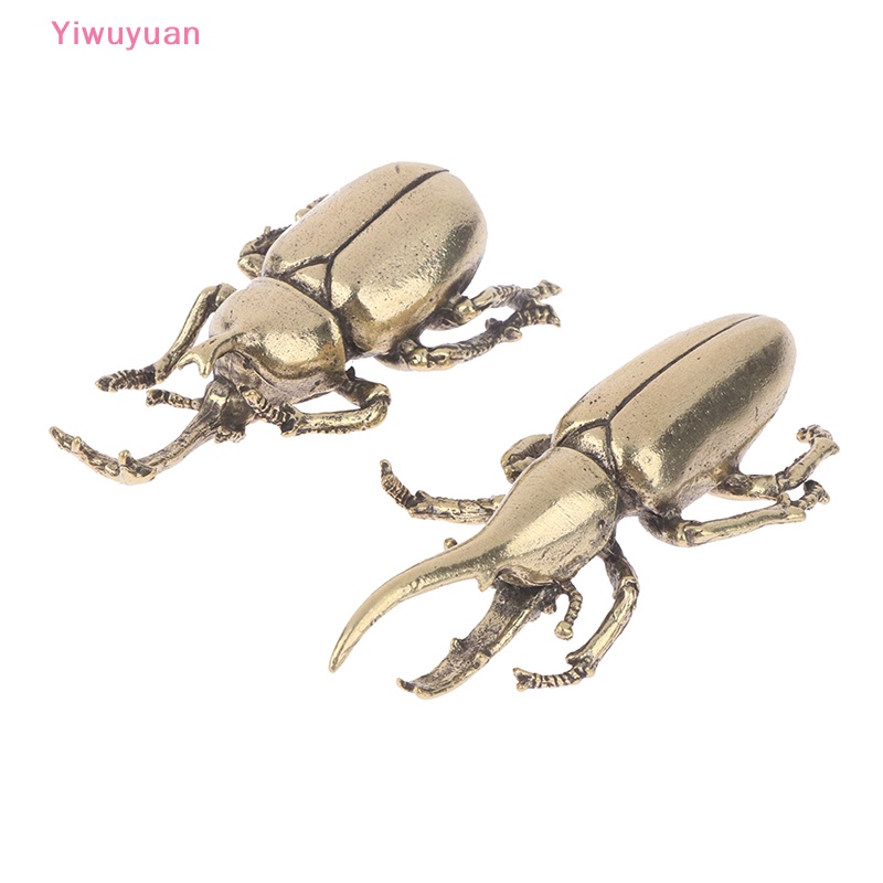 < Yiwuyuan > Đồ trang trí Bọ Cánh Cứng Bằng Đồng Nhỏ Để Bàn Trang Trí Nhà Cửa