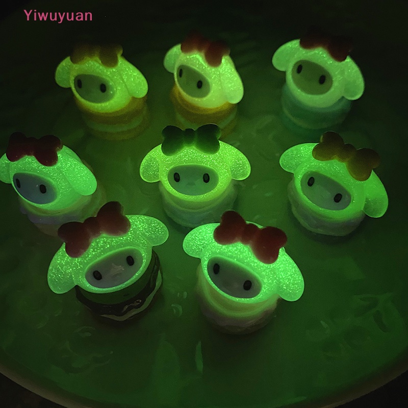 Bộ 2 Đồ trang trí Búp Bê Sanrio My Melody Phát Sáng Dùng Trang Trí Tiểu Cảnh Mới