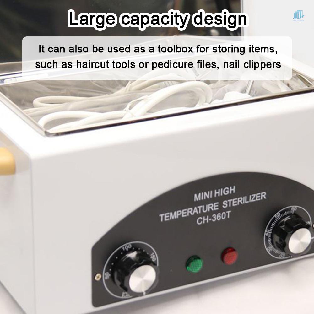 Máy Khử Trùng Làm Khô Móng Tay 300W 2Mwvn Bằng Kim Loại Nhiệt Độ Cao Có Chức Năng Hẹn Giờ Cho Salon Làm Móng