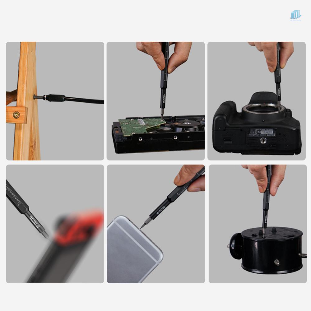 Bộ 46 Đầu Tua Vít Ổ Cắm Và Túi Đựng Bằng Hợp Kim Thép Chính Xác Cao Đa Năng JAKEMY H4 * 28MM CR-V