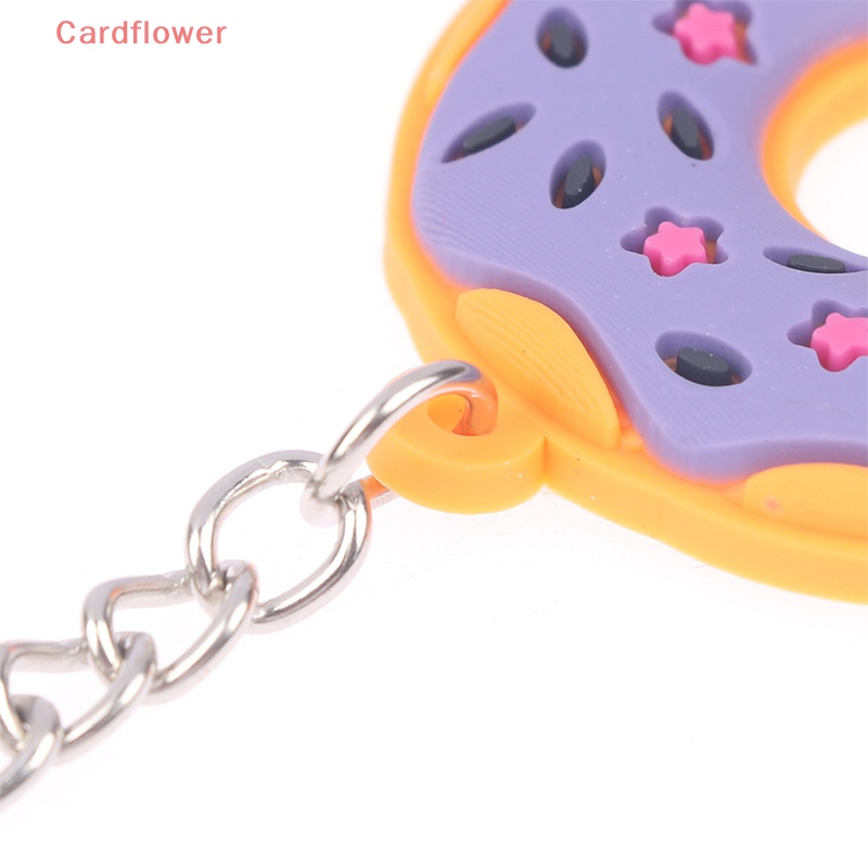 Móc Khóa Hình Bánh Donut Bằng Nhựa PVC Dễ Thương Mới