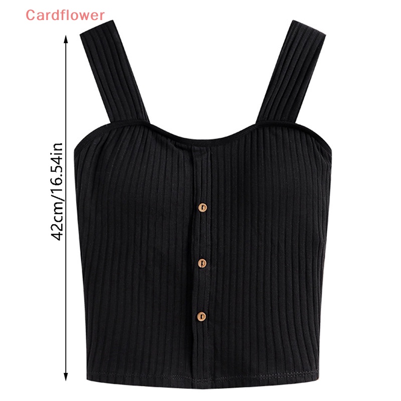 Áo Croptop Dệt Kim Hai Dây Co Giãn Thời Trang Mùa Hè Mới Cho Nữ