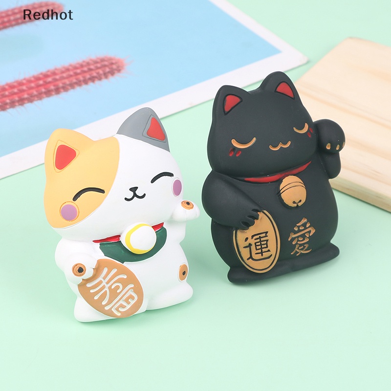 &lt; Redhot &gt; Máy Điều Hòa Xe Hơi Bằng Nhựa Resin Nghệ Thuật Hình Mèo May Mắn Giảm Giá