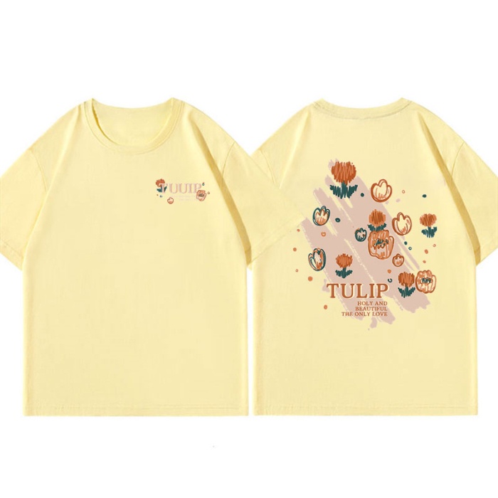 Áo Thun Unisex 100% Cotton Nguyên Chất Ngắn Tay Phong Cách Hàn Quốc Mới NRVP 2023