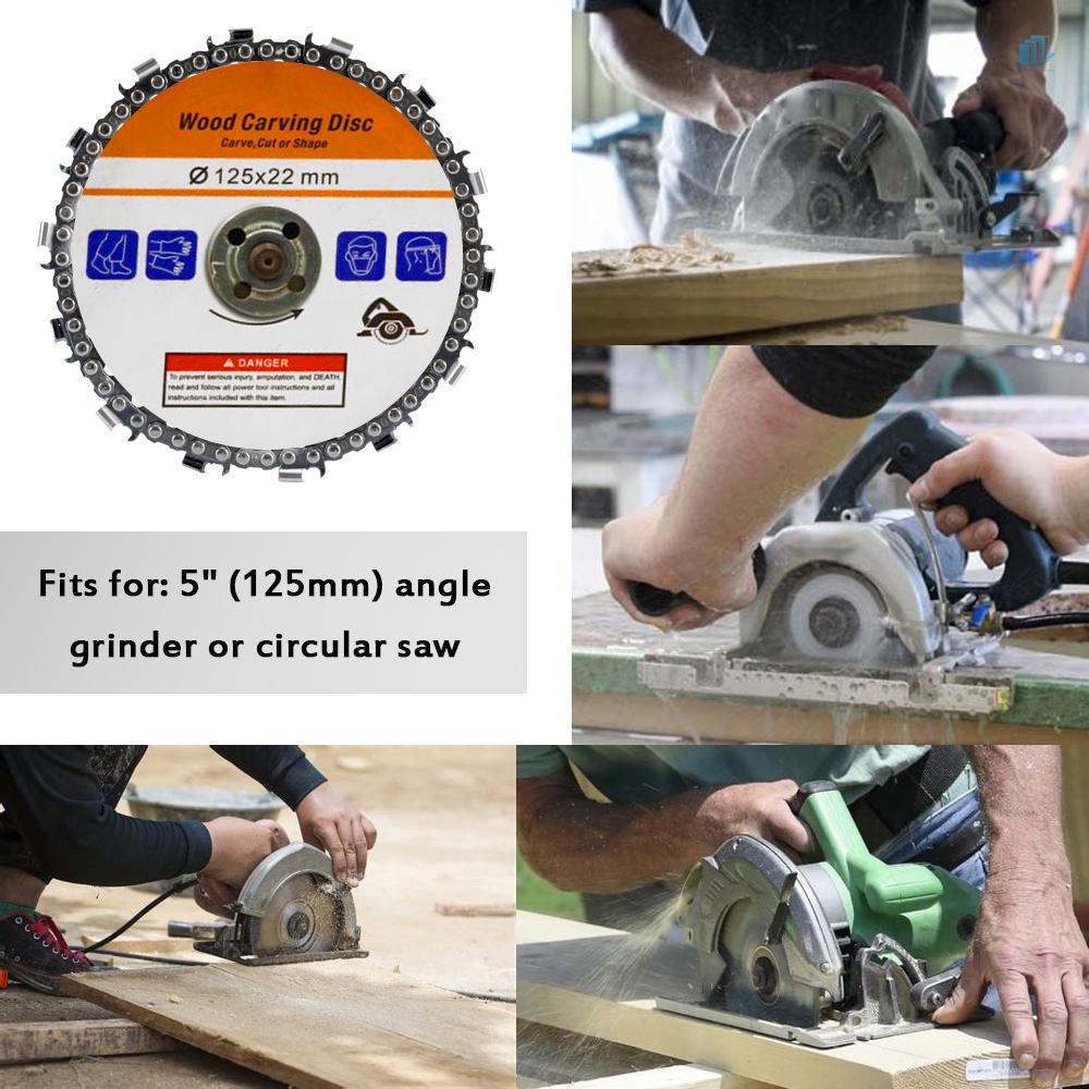 Đĩa Mài Gỗ 5 Inch 14 Răng 22mm 125mm Chuyên Dụng Cho Máy Mài Góc 125mm