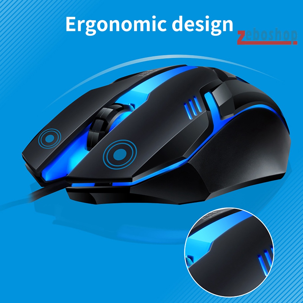 Bộ 2 Chuột Và Bàn Phím Cơ Chơi Game Có Dây USB G21B Dành Cho Văn Phòng