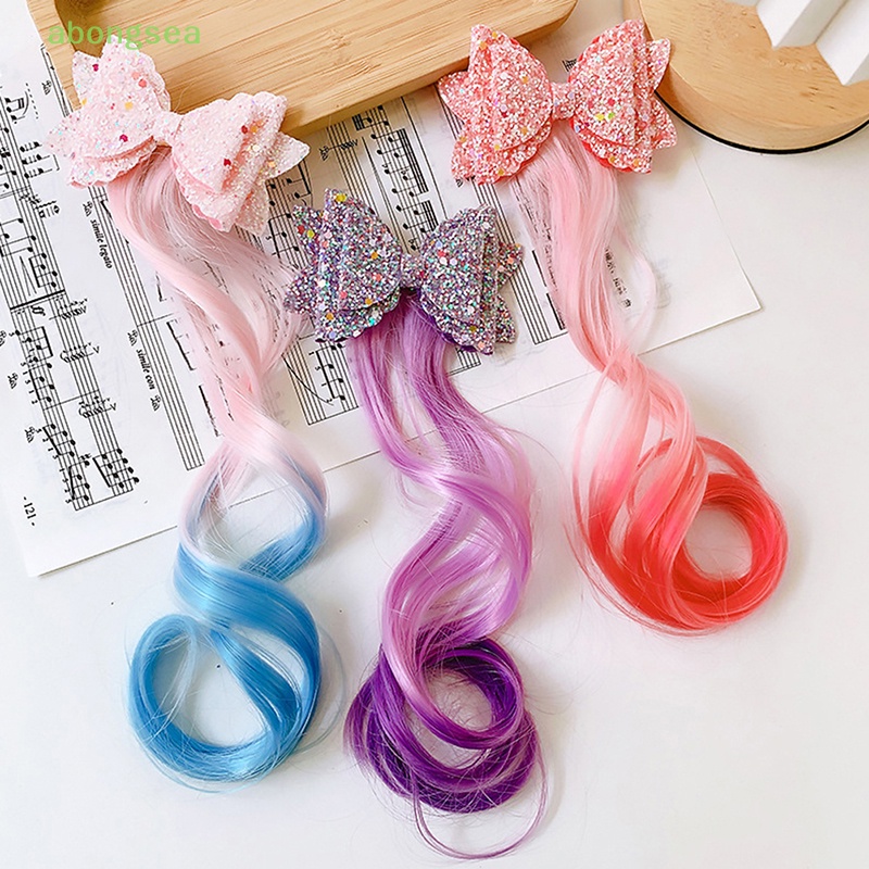 Kẹp Tóc abongsea Đính Đá Nhiều Màu Sắc Dễ Thương Cho Bé Gái