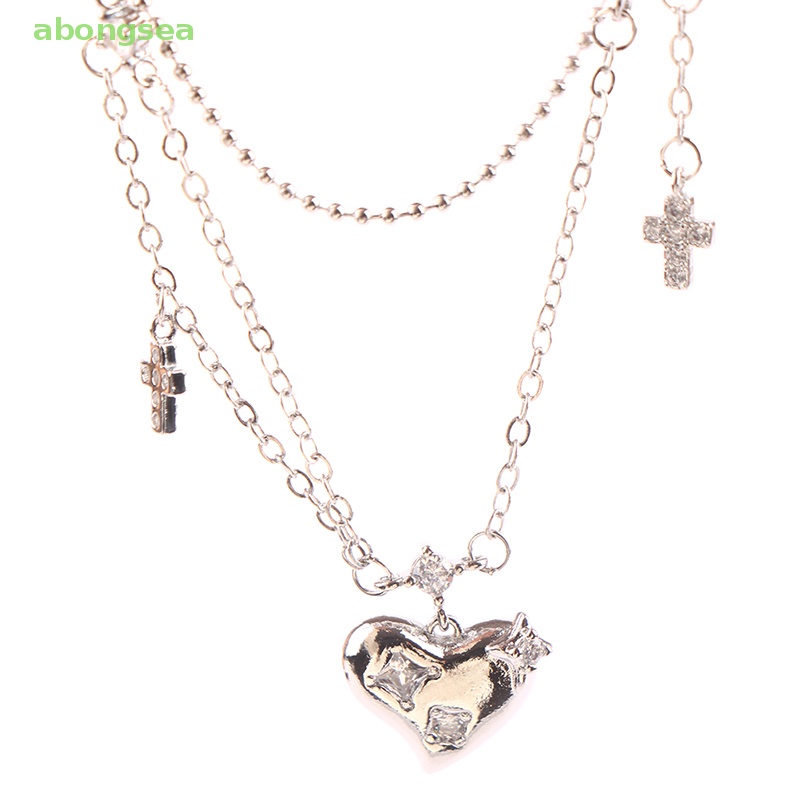 Vòng cổ Mặt Chữ Thập Đính Đá Zircon abongsea