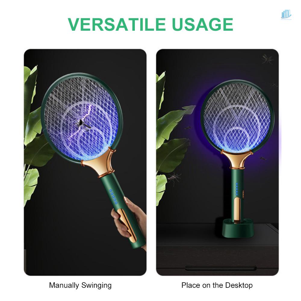 Vợt Diệt Muỗi Điện Tử 2 Trong 1 Có Thể Sạc Lại Bằng Cổng USB