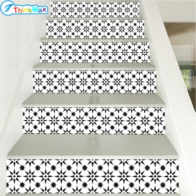 Thinkmax!!Set 6 Đề Can Dán Cầu Thang Chống Thấm Nước