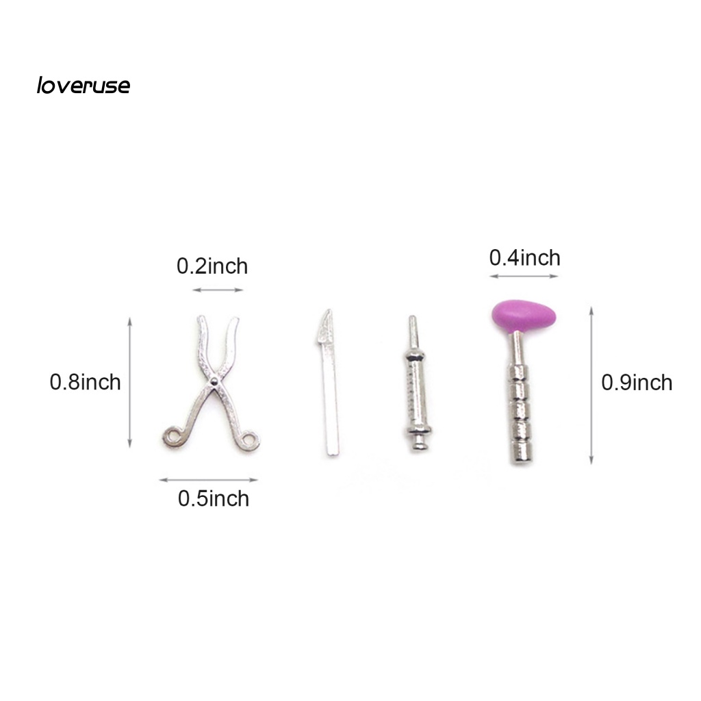 Set 5 Dụng Cụ Mô Hình Kính Vạn Hoa Mini Tỉ Lệ 1 / 12 Trang Trí Nhà Búp Bê