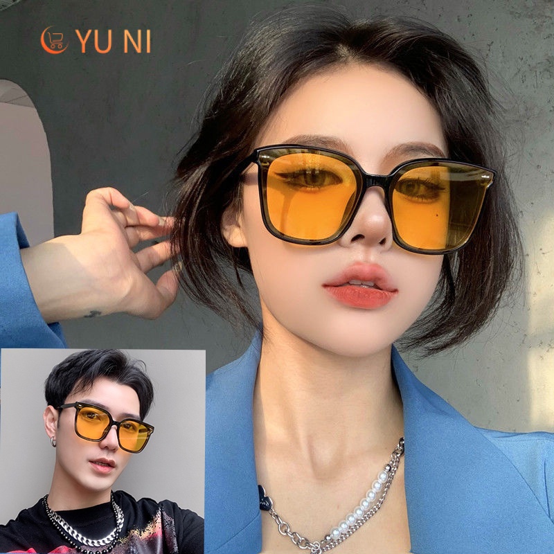 Kính Mát Gọng Vuông Chống Tia Cực Tím Thời Trang Cho Nữ