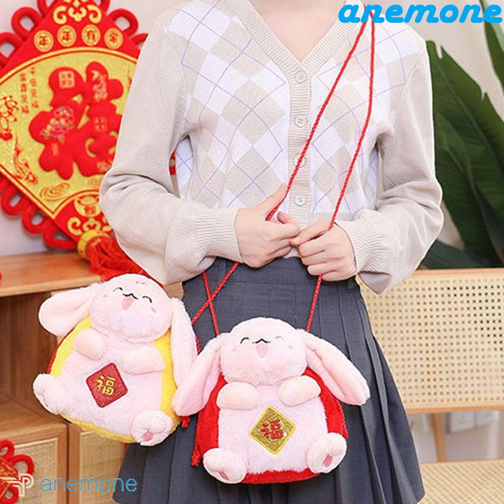 Túi Đeo Chéo Hình Búp Bê Nhồi Bông PP Cỡ Lớn Mềm Mại Thời Trang