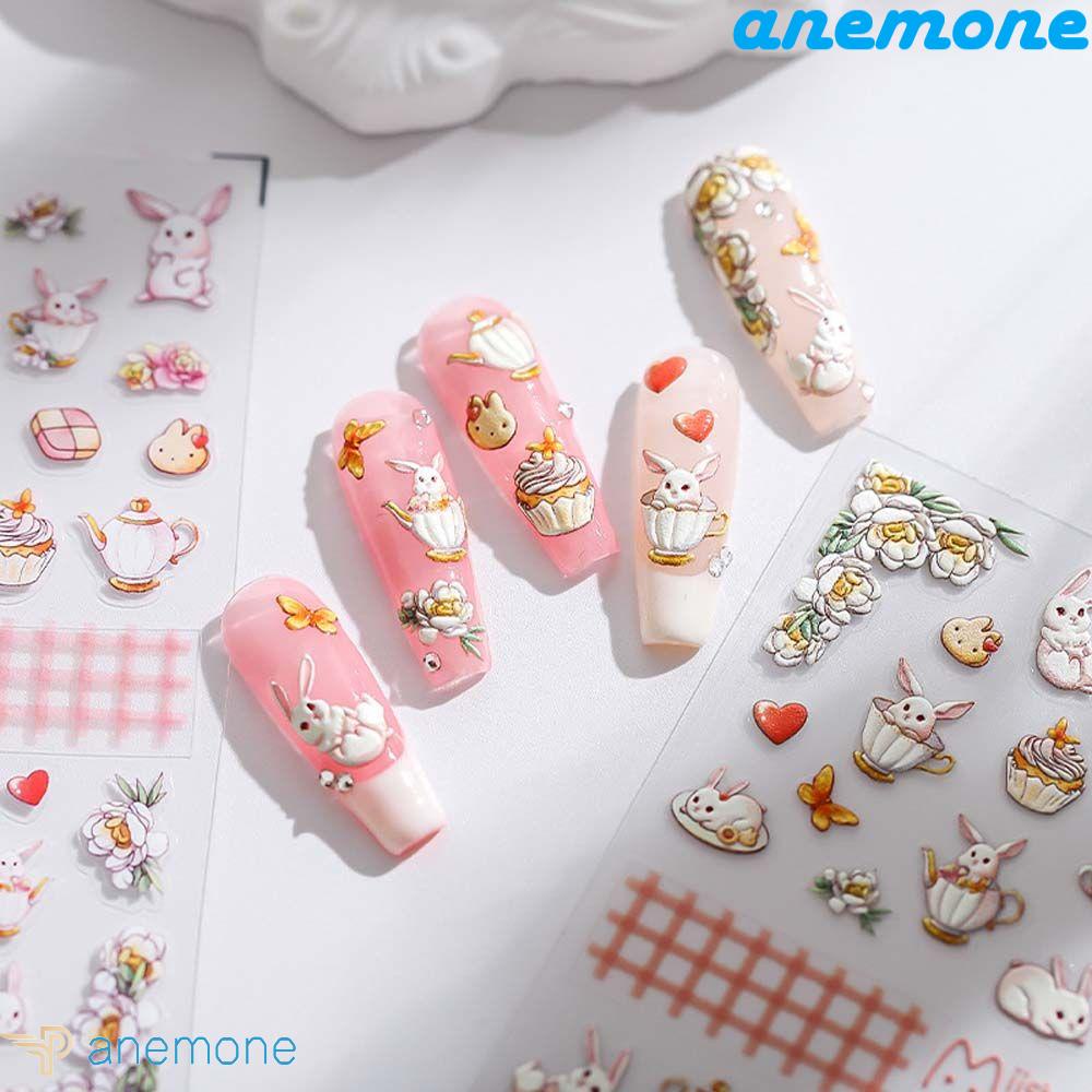 Miếng Dán Trang Trí Móng Tay Tự Dính Hình Chú Chó Hoạt Hình Dành Cho Nữ