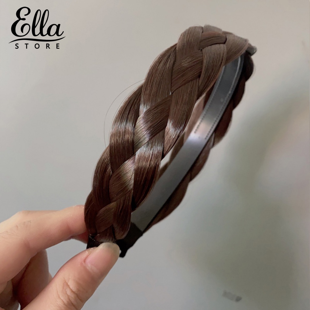 Băng Đô Cài Tóc Giả Thắt Bím Xương Cá Gọn Nhẹ Tự Nhiên 123