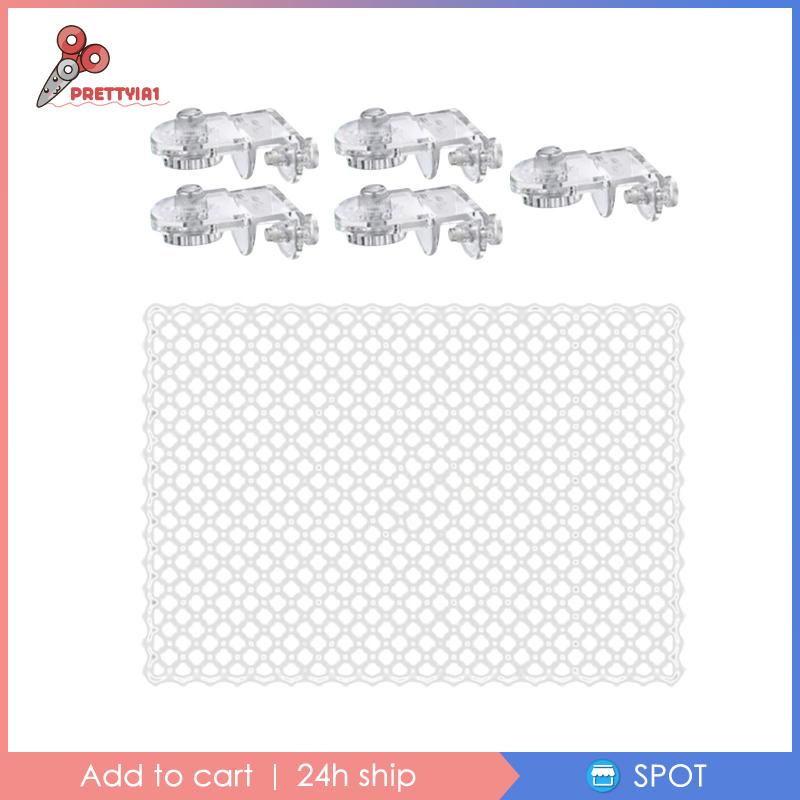 [Prettyia1] Màn Lưới Bể Cá Có Giá Đỡ Chống Nhảy Dễ Lắp Đặt