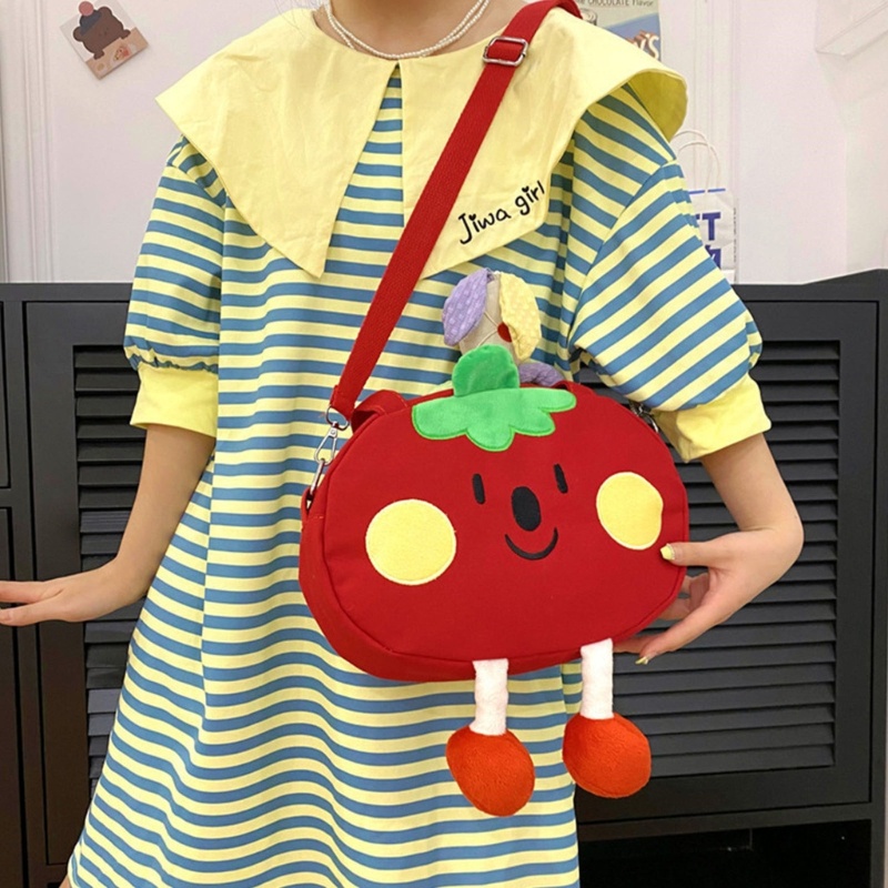 Túi Vải Canvas Đeo Vai Họa Tiết Hoạt Hình Nhật Bản Dễ Thương Dành Cho Nữ