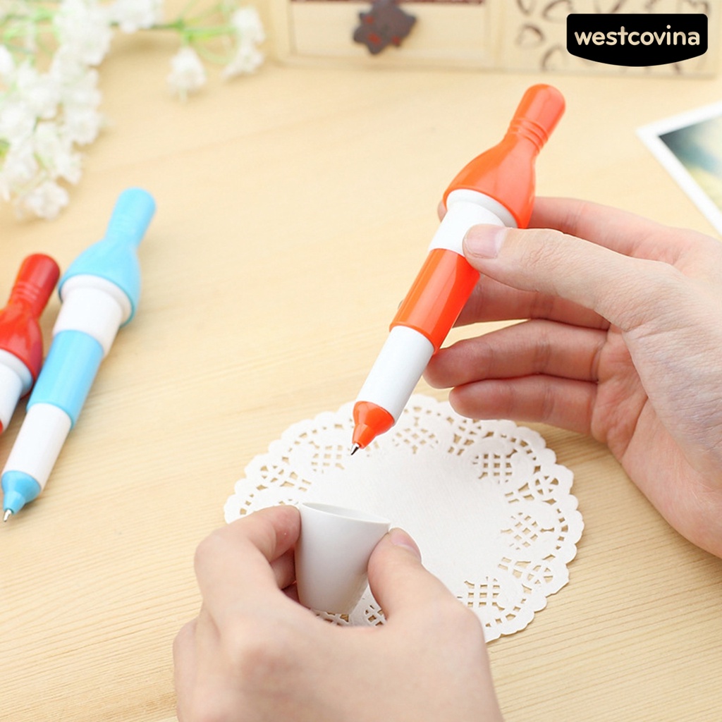 [COD]♪Set 10 Bút Bi Chống Nhòe Có Thể Kéo Dài Dễ Thương