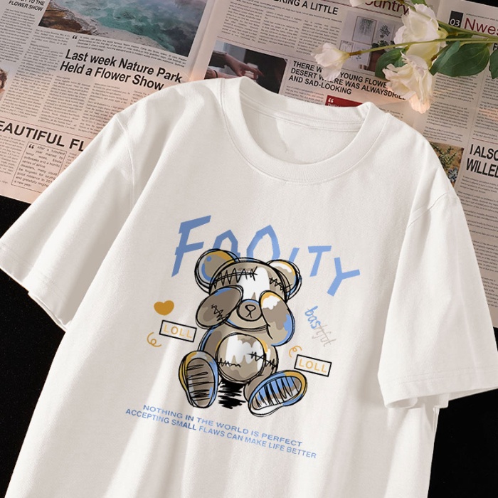 Áo Thun Unisex 100% Cotton Nguyên Chất Ngắn Tay Phong Cách Hàn Quốc Mới NRVP 2023