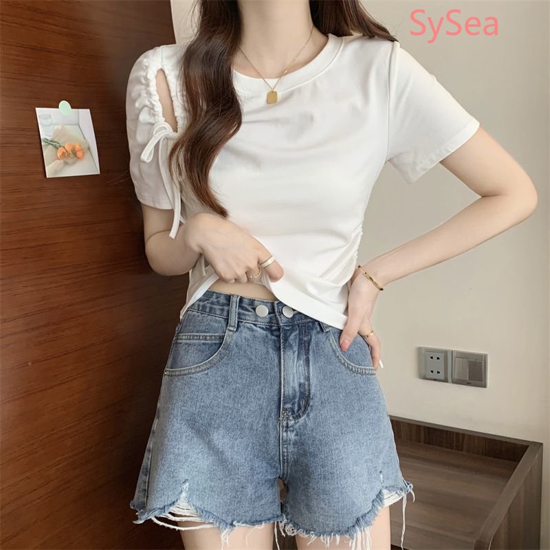 Áo Sơ Mi Phối Dây Rút Thời Trang Mùa Hè Dành Cho Nữ