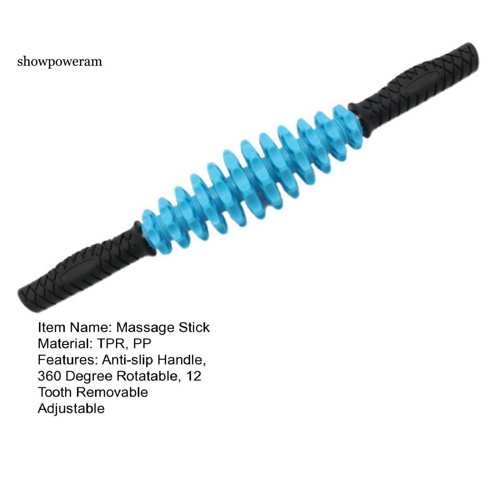 Thanh Lăn Mát Xa 12 Bánh Có Thể Điều Chỉnh Hỗ Trợ Luyện Tập Gym / Thể Hình Tại Nhà