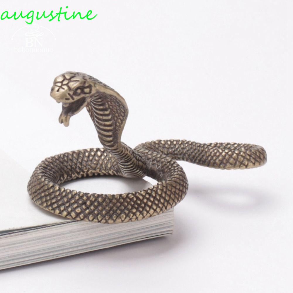 Tượng Rắn Cungustine Trung Quốc Mang Lại Tài Lộc May Mắn Bằng Đồng Thau Để Bàn Trang Trí
