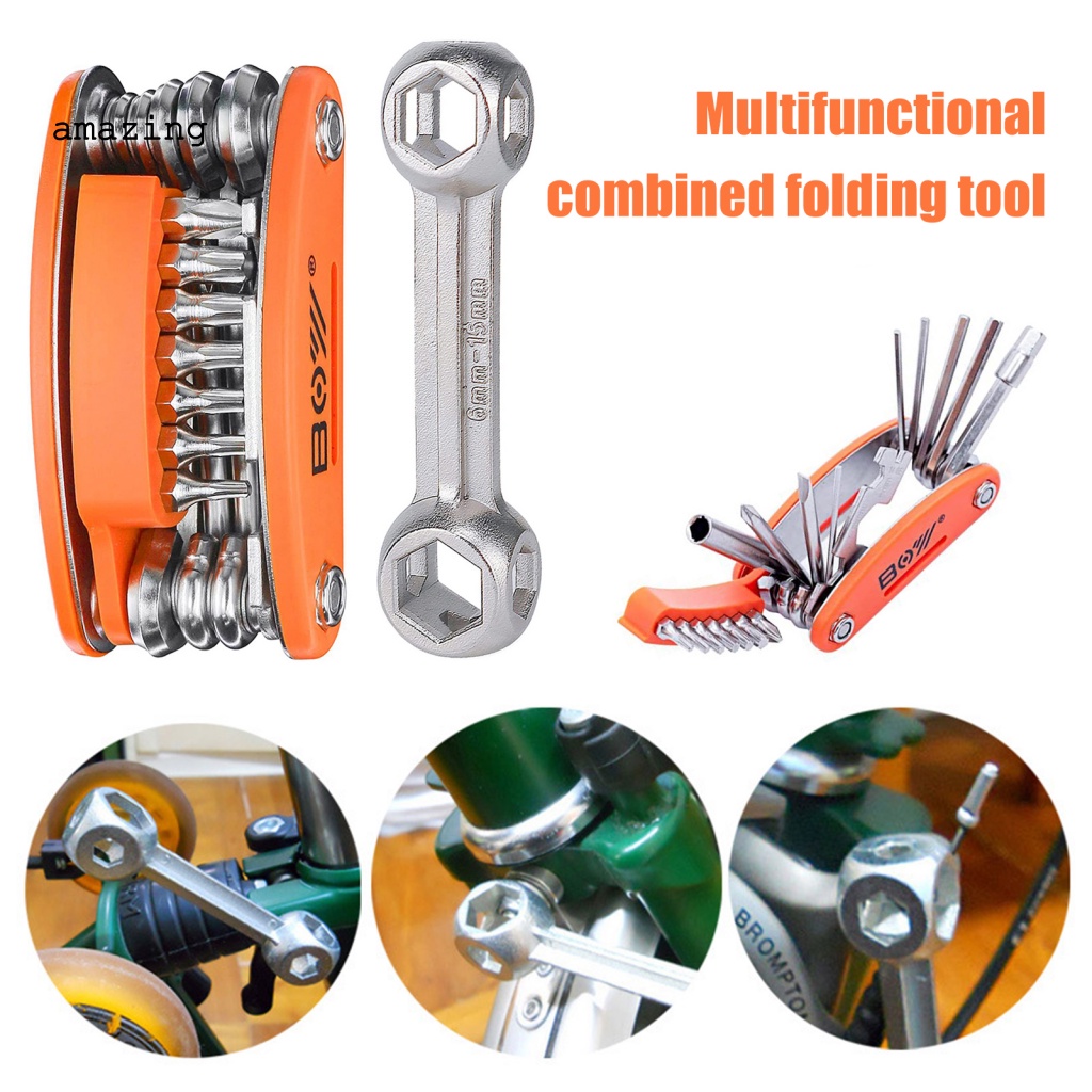 Bộ Dụng Cụ Sửa Chữa Xe Đạp Bằng Kim Loại Đa Năng