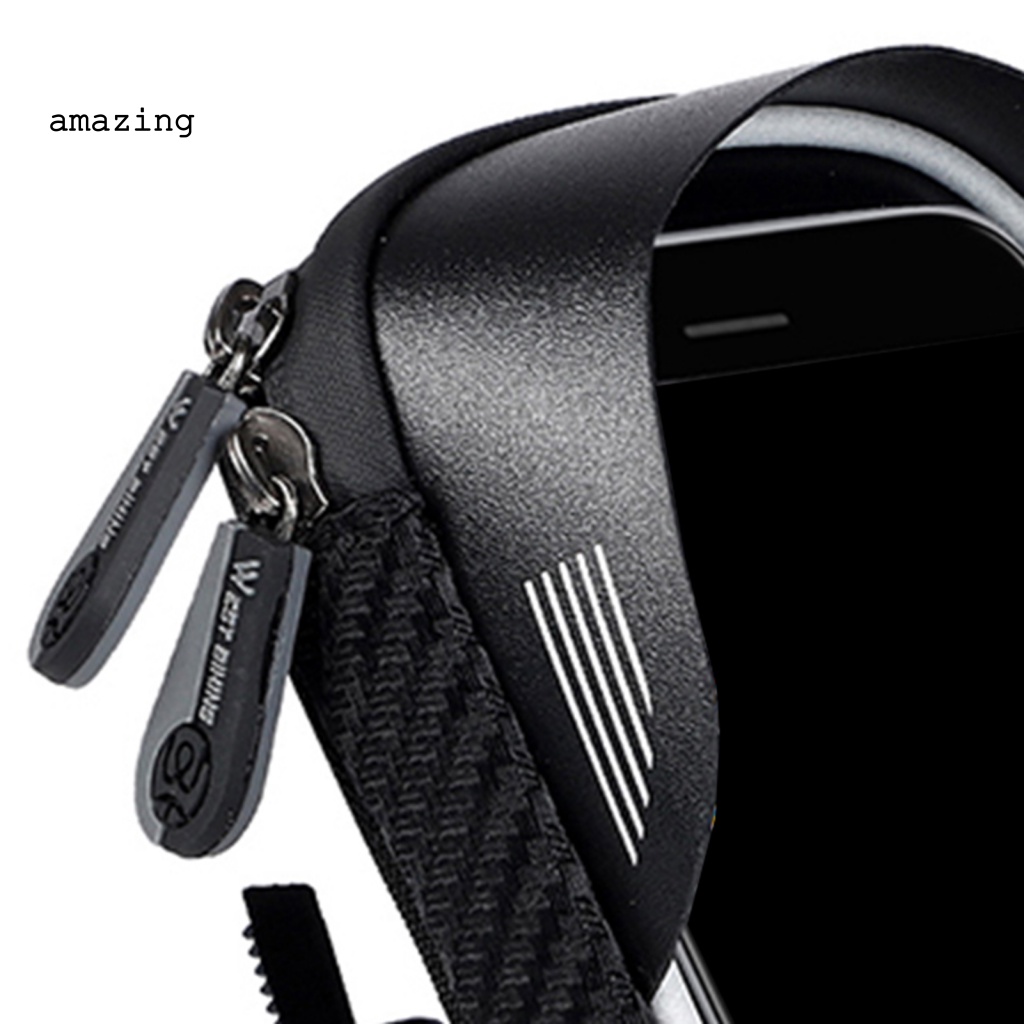 [AM] Túi Đựng Điện Thoại Di Động Dày Dặn Dễ Lắp Đặt Có Thể Xoay Gắn Khung Xe Đạp Ngoài Trời