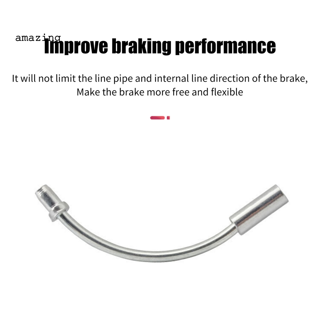 Bộ 4 Ống Phanh Xe Đạp Hình Chữ V Màu Bạc Màu Sắc Tiện Dụng