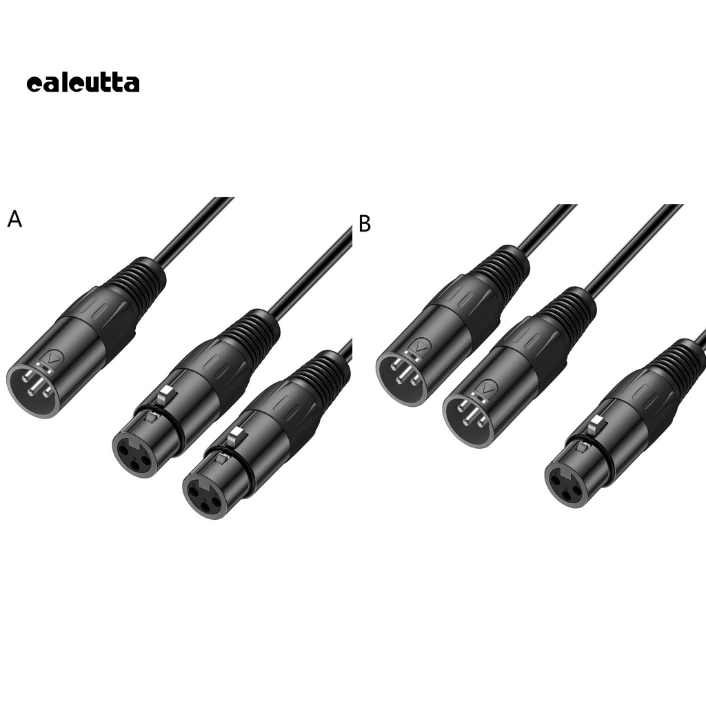 Cáp Chia Chữ Y XLR Female Sang Dual XLR Chuyên Nghiệp Dài 0.35m Chống Nhiễu Cho Microphone