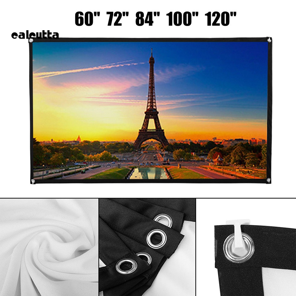Màn Hình Máy Chiếu 60 / 72 / 84 / 100 / 120 Inch Có Thể Gập Lại