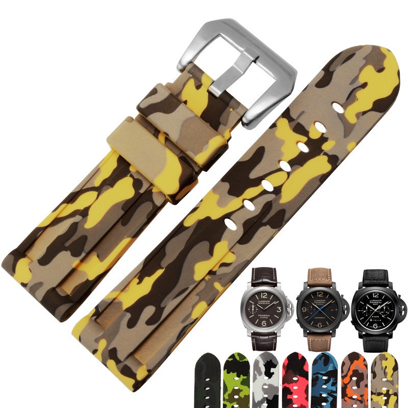 Dây Đeo Đồng Hồ Bằng Silicone Cao Su Diesel PANERAI 20mm 22mm 24mm 26mm
