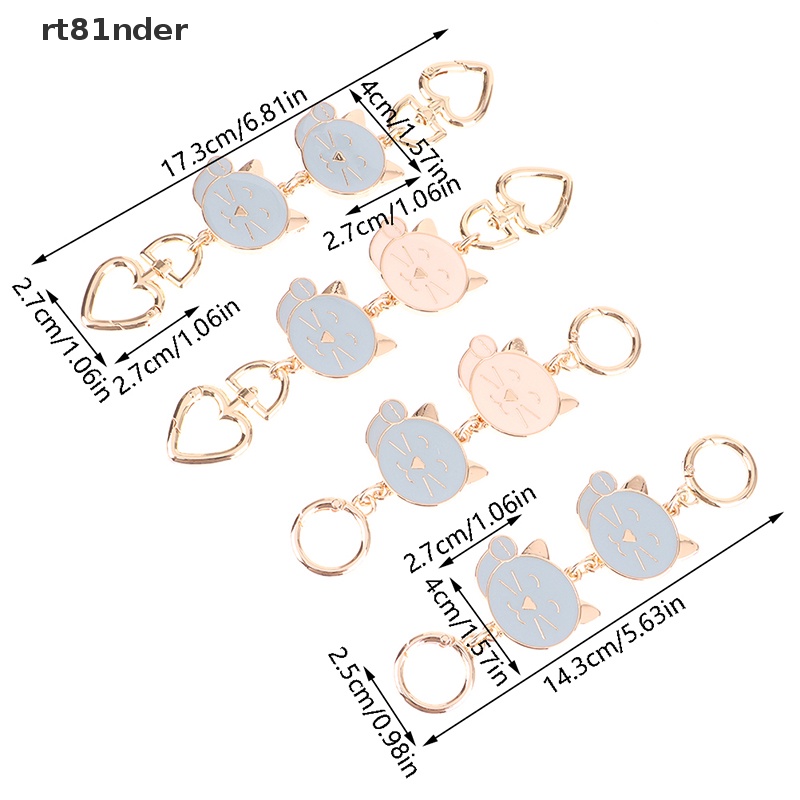 Rt Dây Xích Nối Dài Túi Xách Tráng Men Hình Mèo Dễ Thương