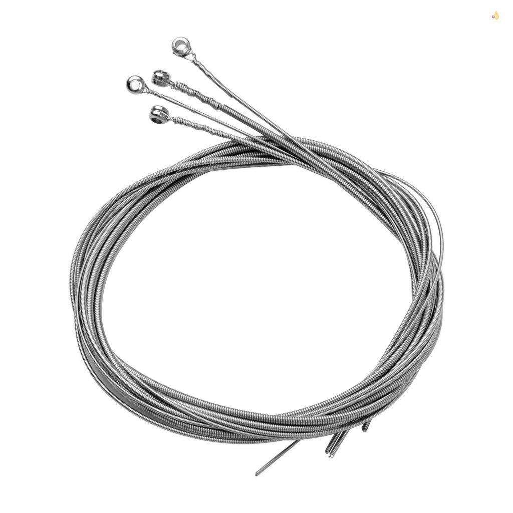 Bộ 4 Dây Đàn Bằng Hợp Kim Niken Hình Lục Giác Chống Mòn Độ Sáng (. 045-.100)