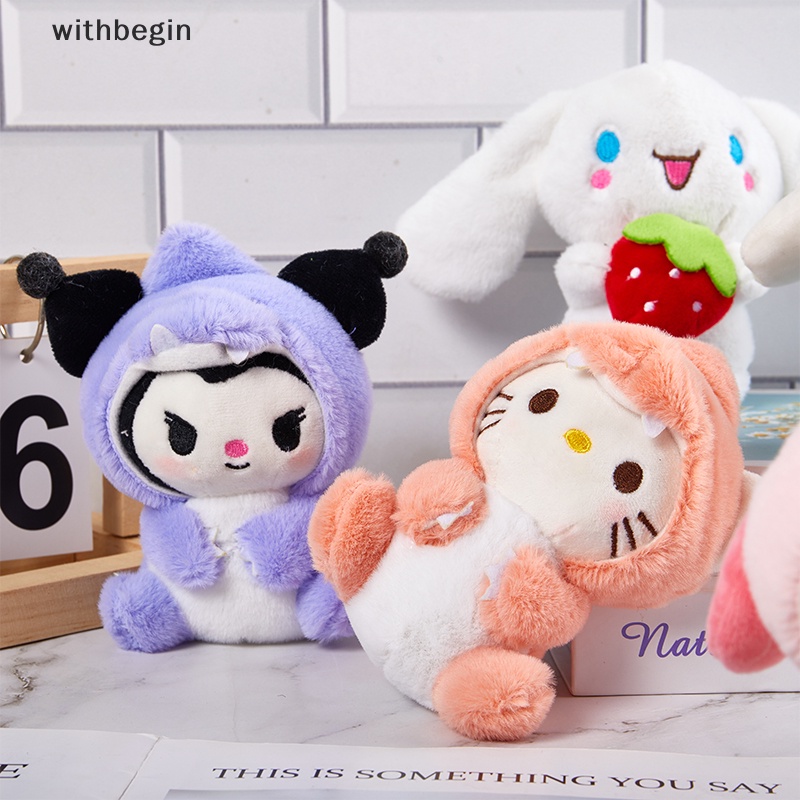 Móc Chìa Khóa Dạng Thú Nhồi Bông Họa Tiết Hoạt Hình Melody Kuromi Purin Dễ Thương