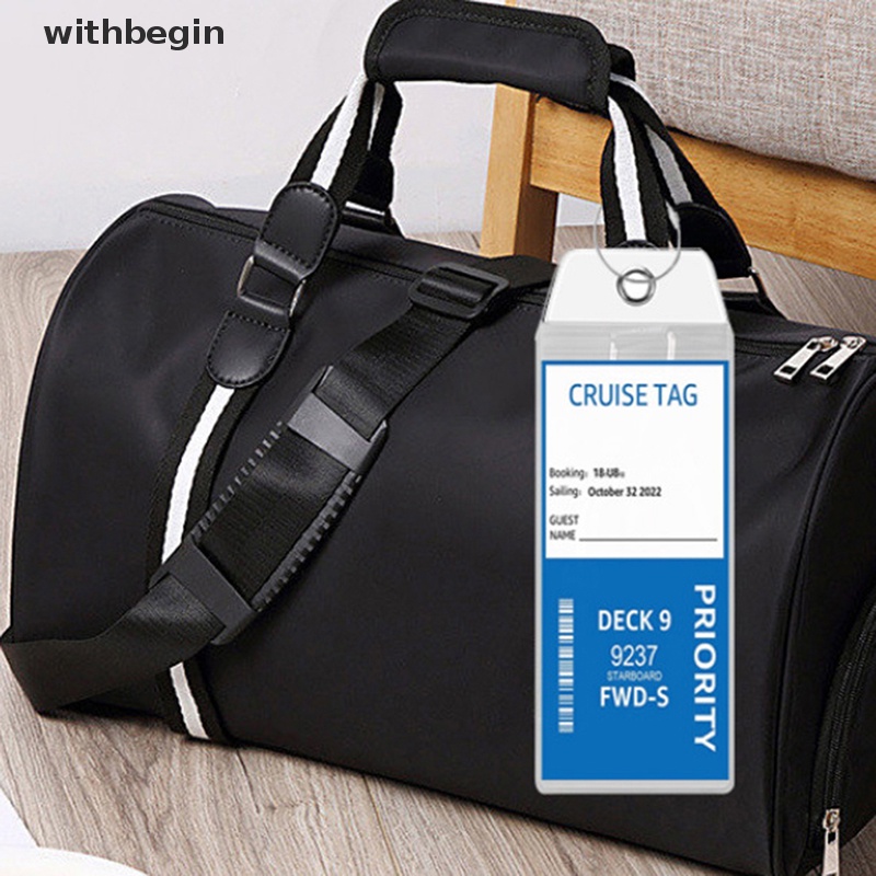 1 Thẻ Tag Hành Lý Bằng PVC Dày Dặn Tiện Dụng