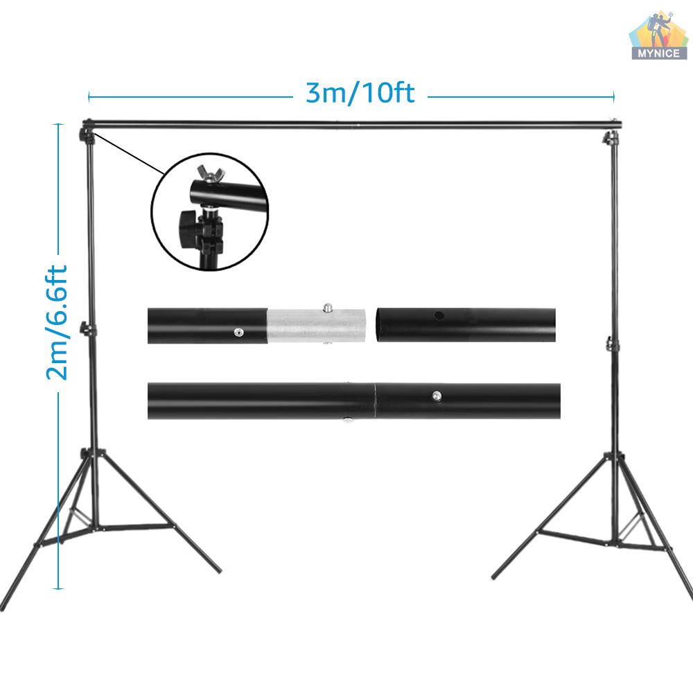 ANDOER Set 3 Kẹp Cố Định Phông Nền Chụp Ảnh Bằng Hợp Kim Nhôm Kích Thước 2 * 3m / 6.6 * 10ft Kèm Túi Đựng Tiện Dụng