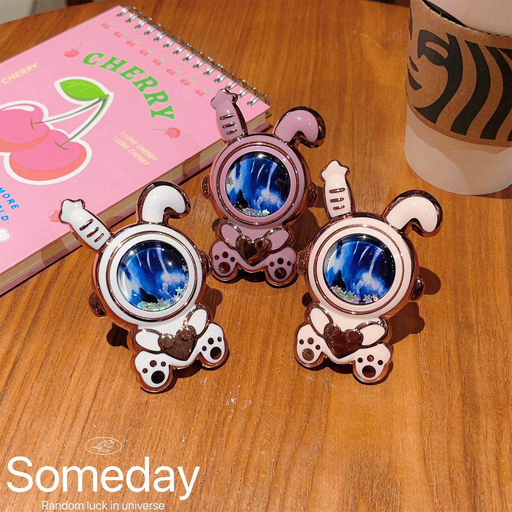 Ốp Điện Thoại Họa Tiết Chú Thỏ Có Túi Khí &amp; Trái Tim Kèm Giá Đỡ Nhẫn Cho iphone