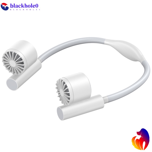 Quạt Thể Thao Đeo Cổ Không Cánh Chạy Pin 2400mah Hai Đầu Yên Tĩnh Có Thể Sạc Lại Bằng Cổng Usb
