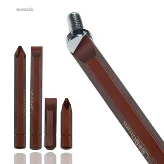 Screwdriver Bit 1pc 8mm Head Alloy Steel Bronze Cross Hex Shank PH2 8mm