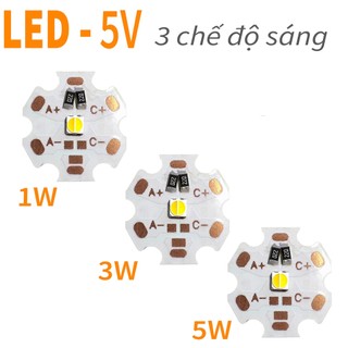 Bóng đèn led cree siêu sáng 3 chế độ sáng 1w, 3w, 5w - usb 5v