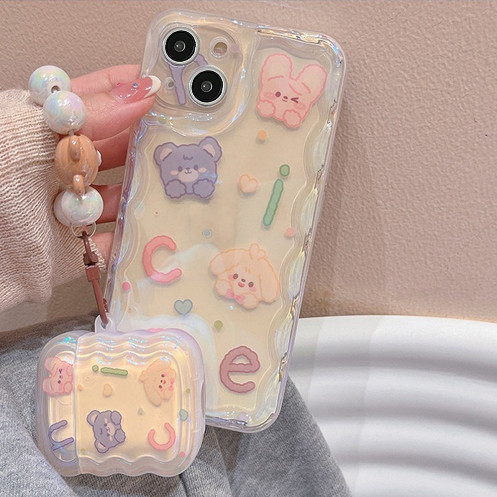 Ốp Điện Thoại TPU Mềm Blu-ray In Hình Thú Hoạt Hình Chống Rơi Cho IPhone 14 13 12 11 Pro Max 1 / 2 / 3 / Pro2