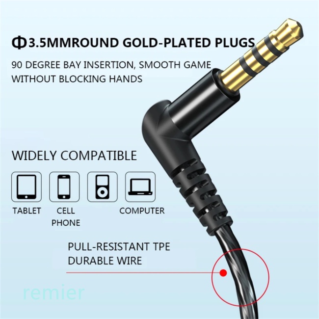 Tai Nghe Nhét Tai Jack 3.5mm Gắn Kèm Micro Tiện Dụng